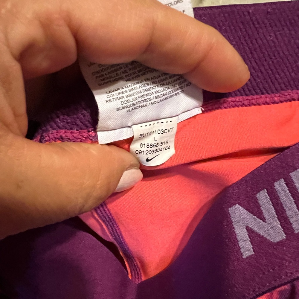 Nike Purple and Pink Activewear